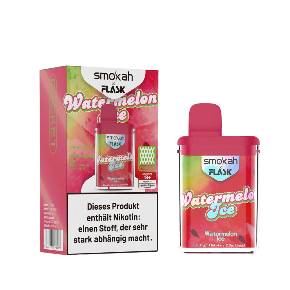 SMOKAH X FLASK POCKET VAPE - WATERMELON ICE