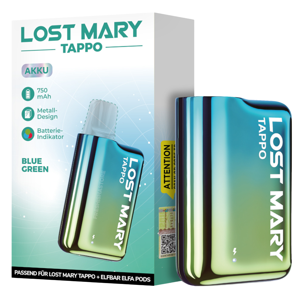 LOST MARY - TAPPO - BASISGERÄT - E-ZIGARETTE - BLAU - GRÜN - CP