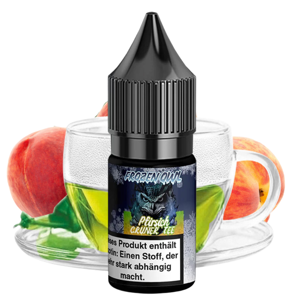 Frozen OWL - Pfirsich Grüner Tee- Nikotinsalz Liquid - 10ml - 10mg