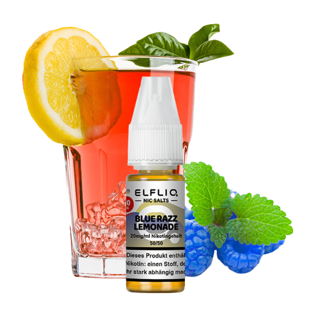 LIQUID BLUE RAZZ LEMONADE - ELFLIQ BY ELF BAR - 10mg/ml