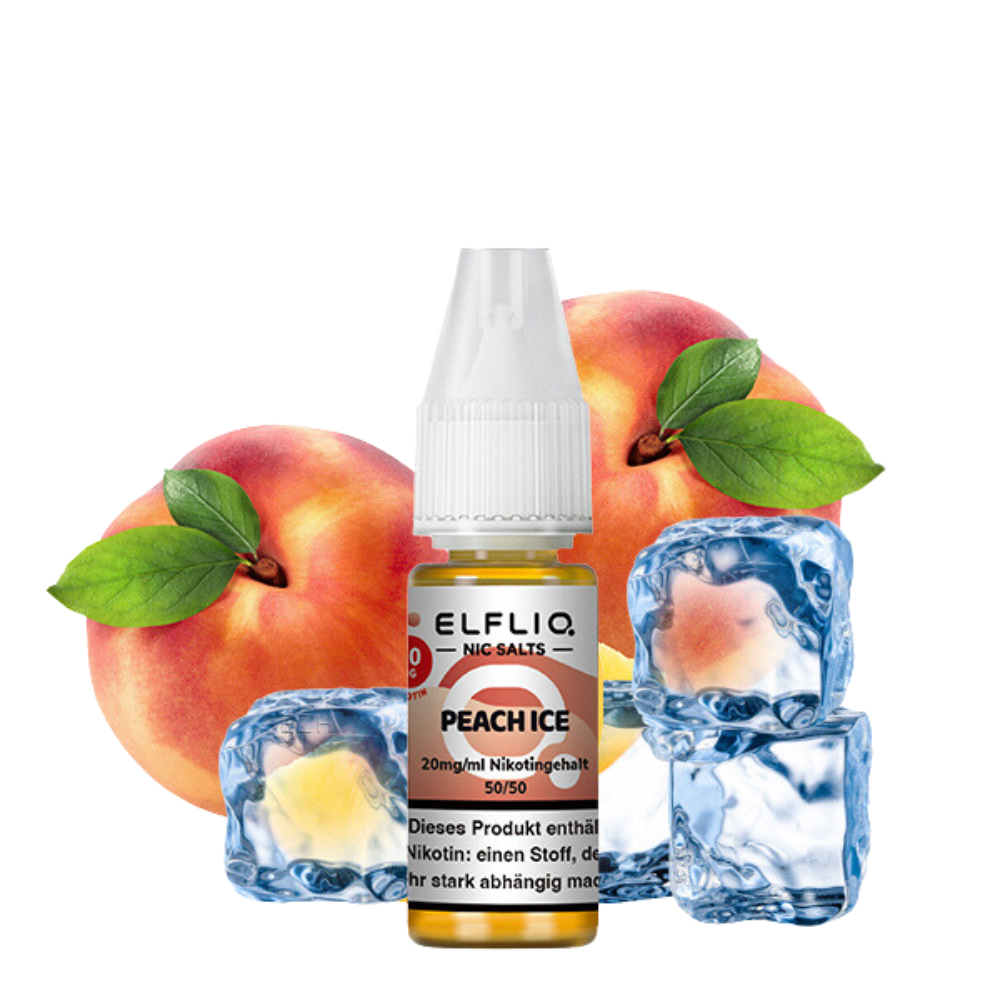 ELF BAR - ELFLIQ - PEACH ICE - 10ML - 20MG