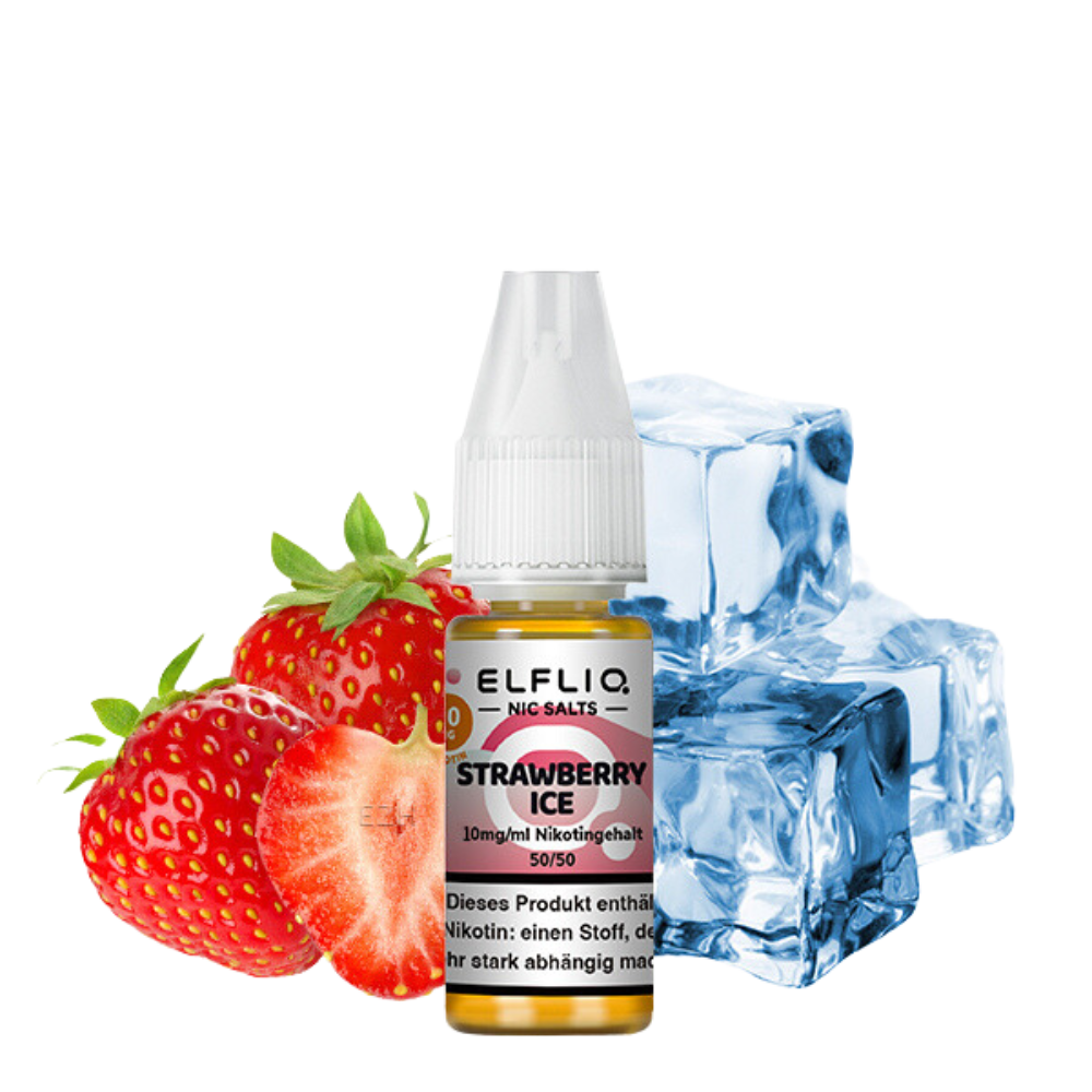 LIQUID STRAWBERRY ICE - ELFLIQ BY ELF BAR - 10mg/ml