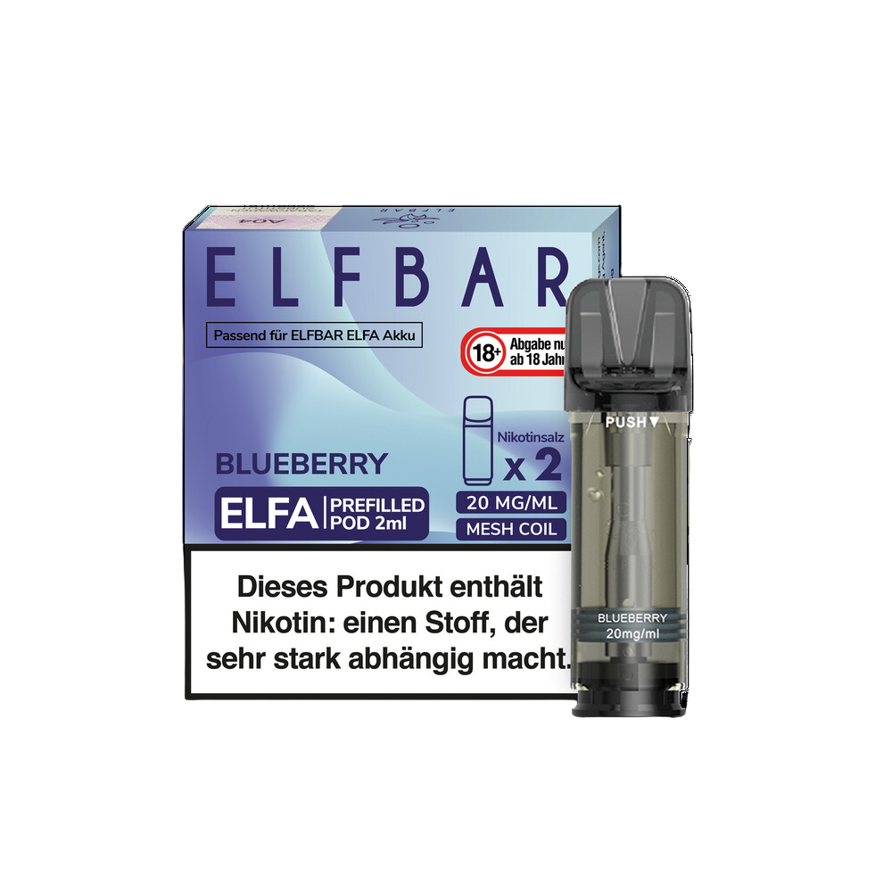 ELFBAR ELFA Blueberry 20mg Nikotin 2er Pack