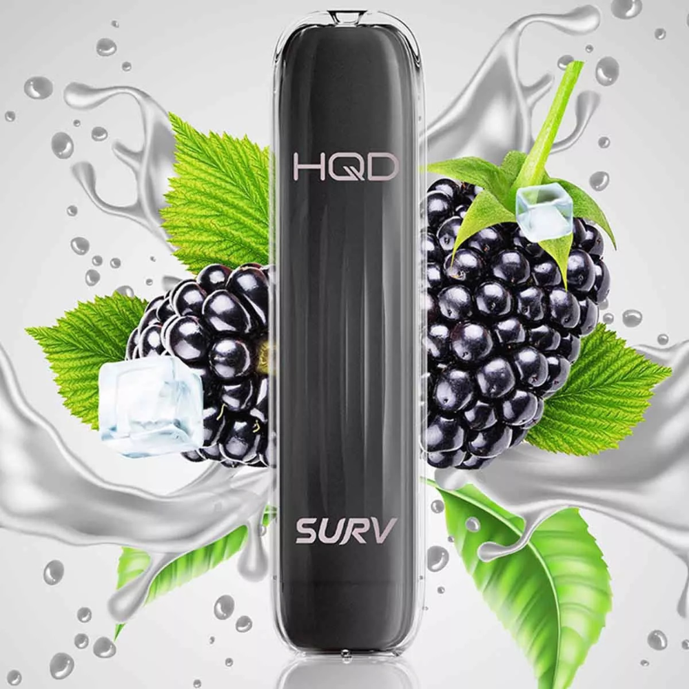 HQD E SHISHA 600 - BLACK ICE / BLACKBERRY ICE