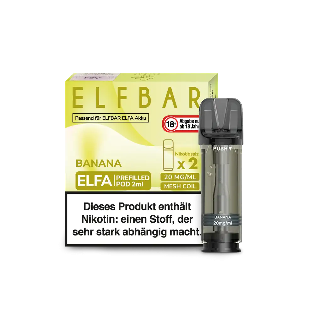 ELFBAR ELFA Banana 20mg Nikotin 2er Pack