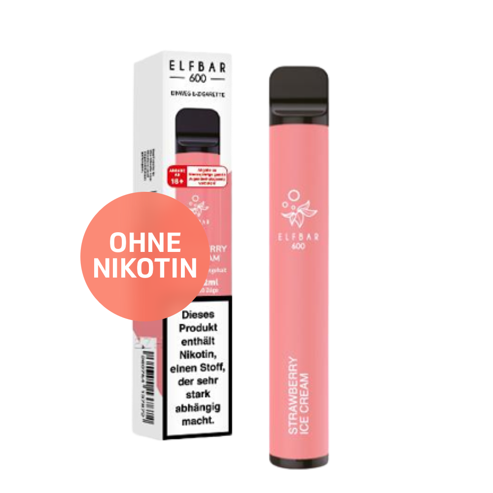 Elf Bar 600 E-Vape | Elfergy Strawberry ohne Nikotin