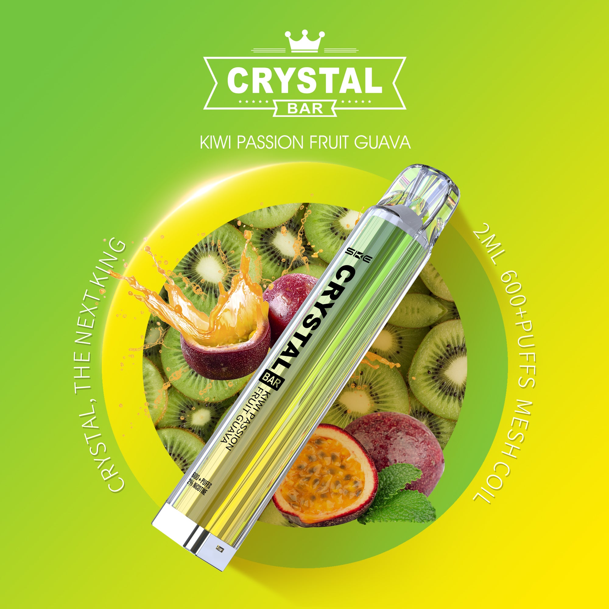 Crystal Bar SKE E-Vape | Kiwi Passionsfruit Guava