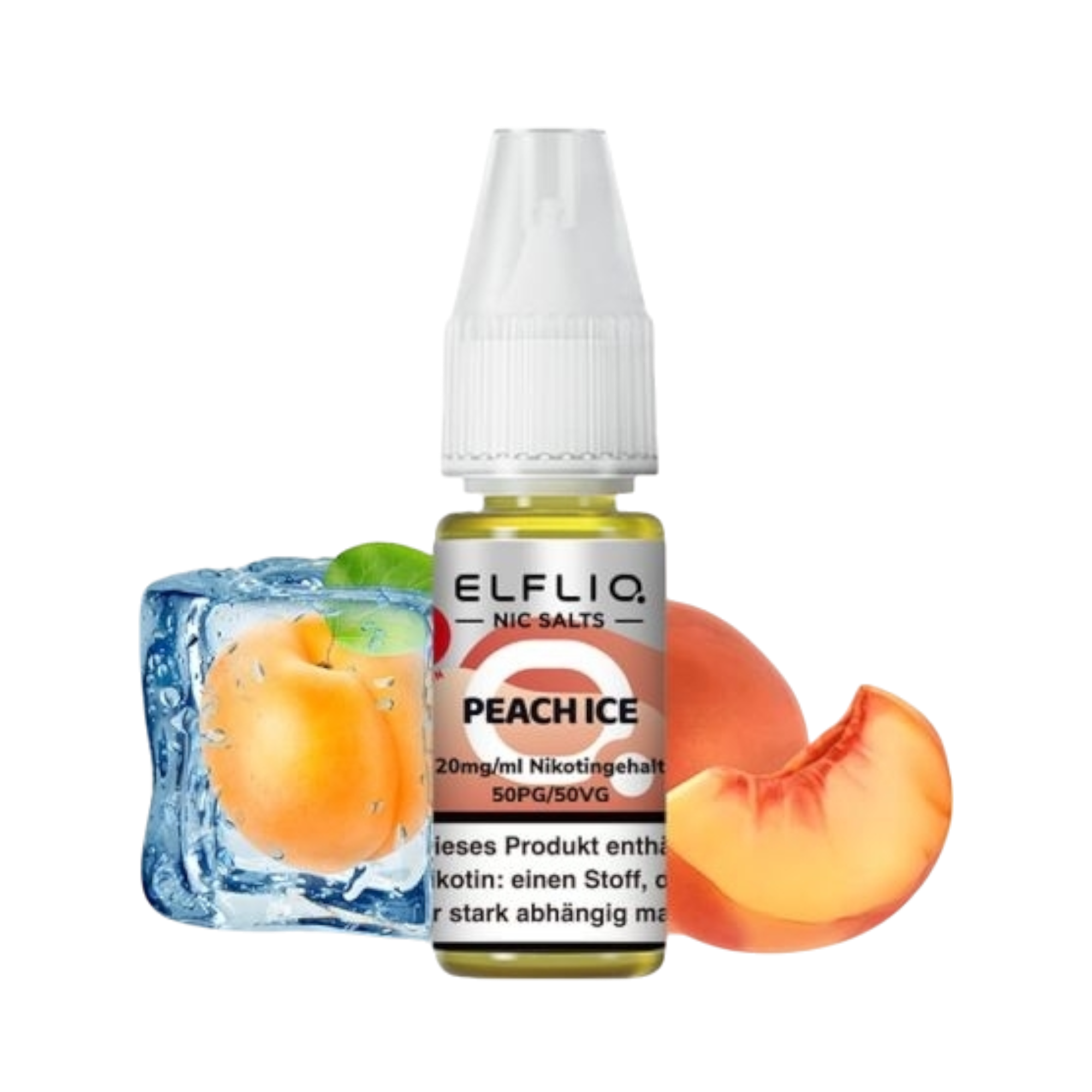 ELF BAR - ELFLIQ - PEACH ICE - 10ML - 20MG