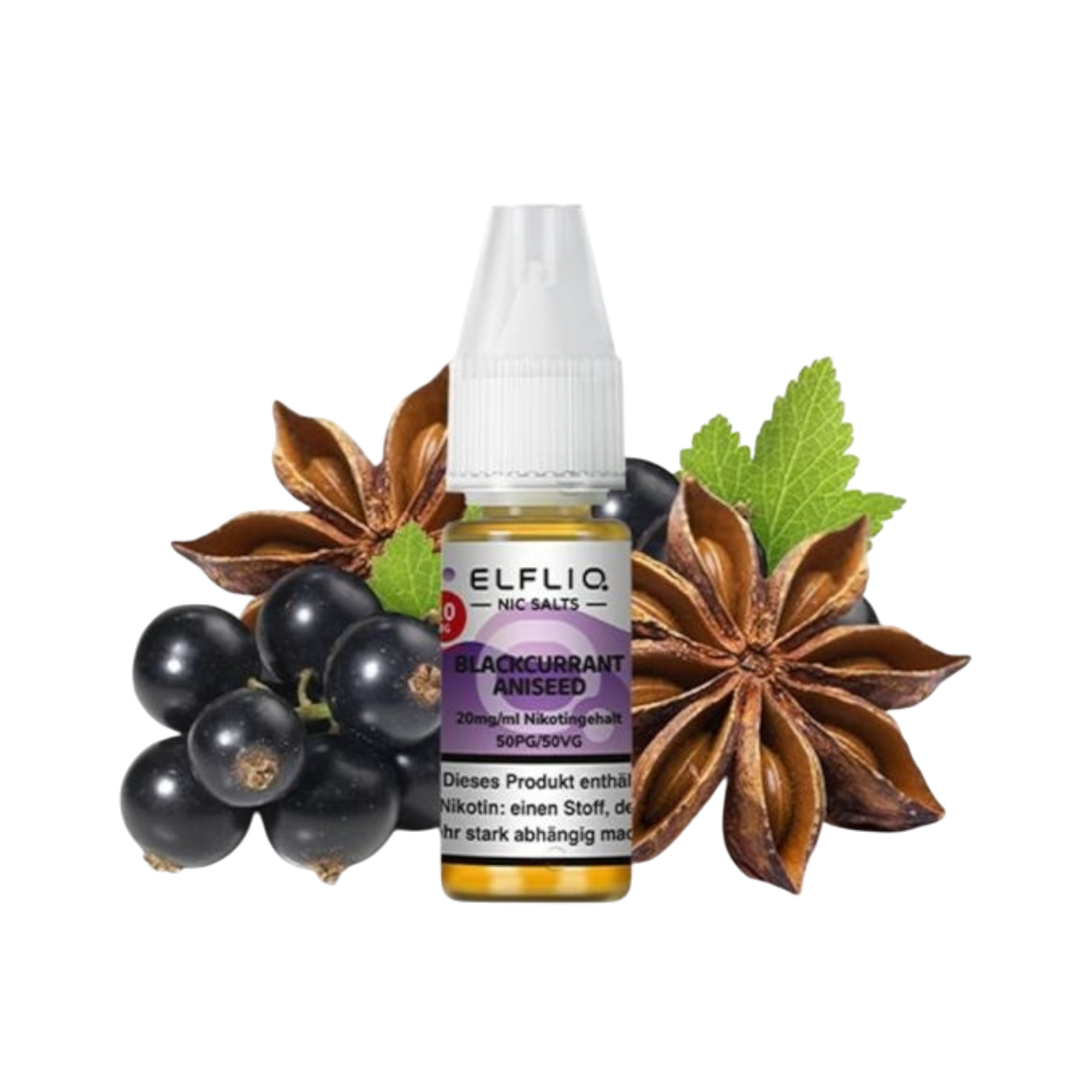 ELF BAR - ELFLIQ - BLACKCURRANT ANISEED - 10ML - 20MG