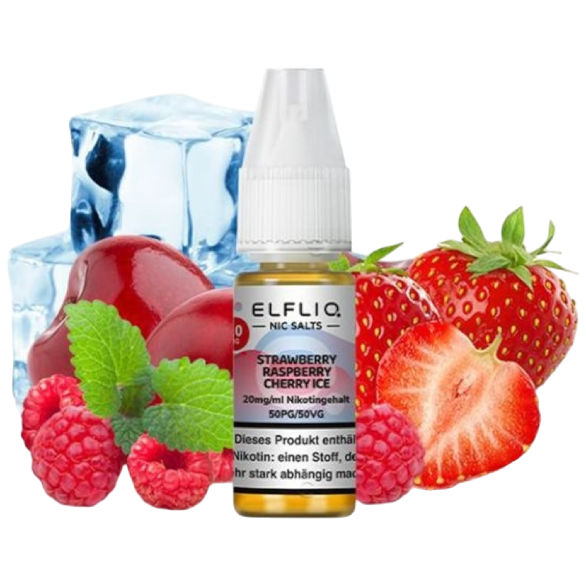 ELF BAR - ELFLIQ - STRAWBERRY RASPBERRY CHERRY ICE - 10ML - 20MG