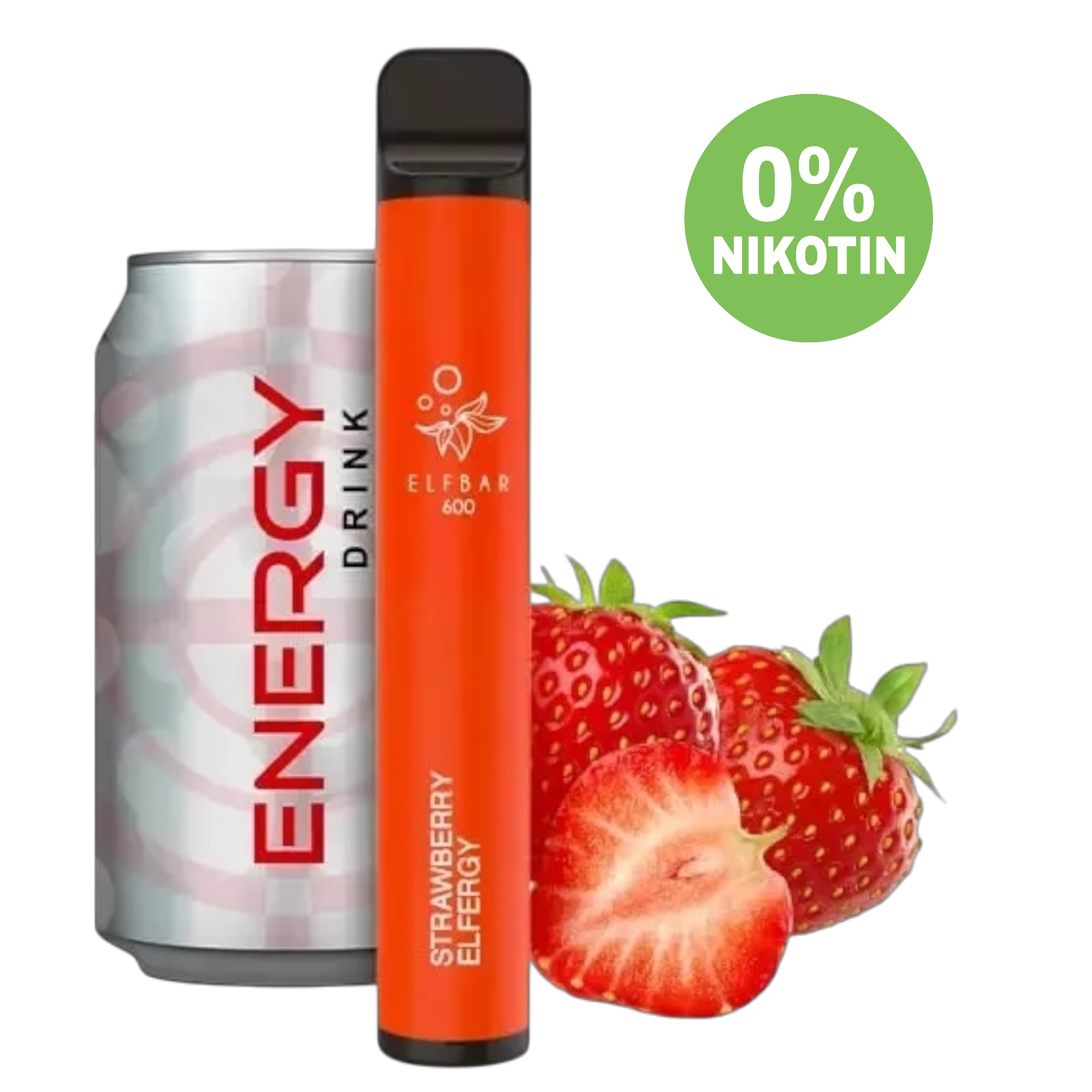 Elf Bar 600 E-Vape | Elfergy Strawberry ohne Nikotin