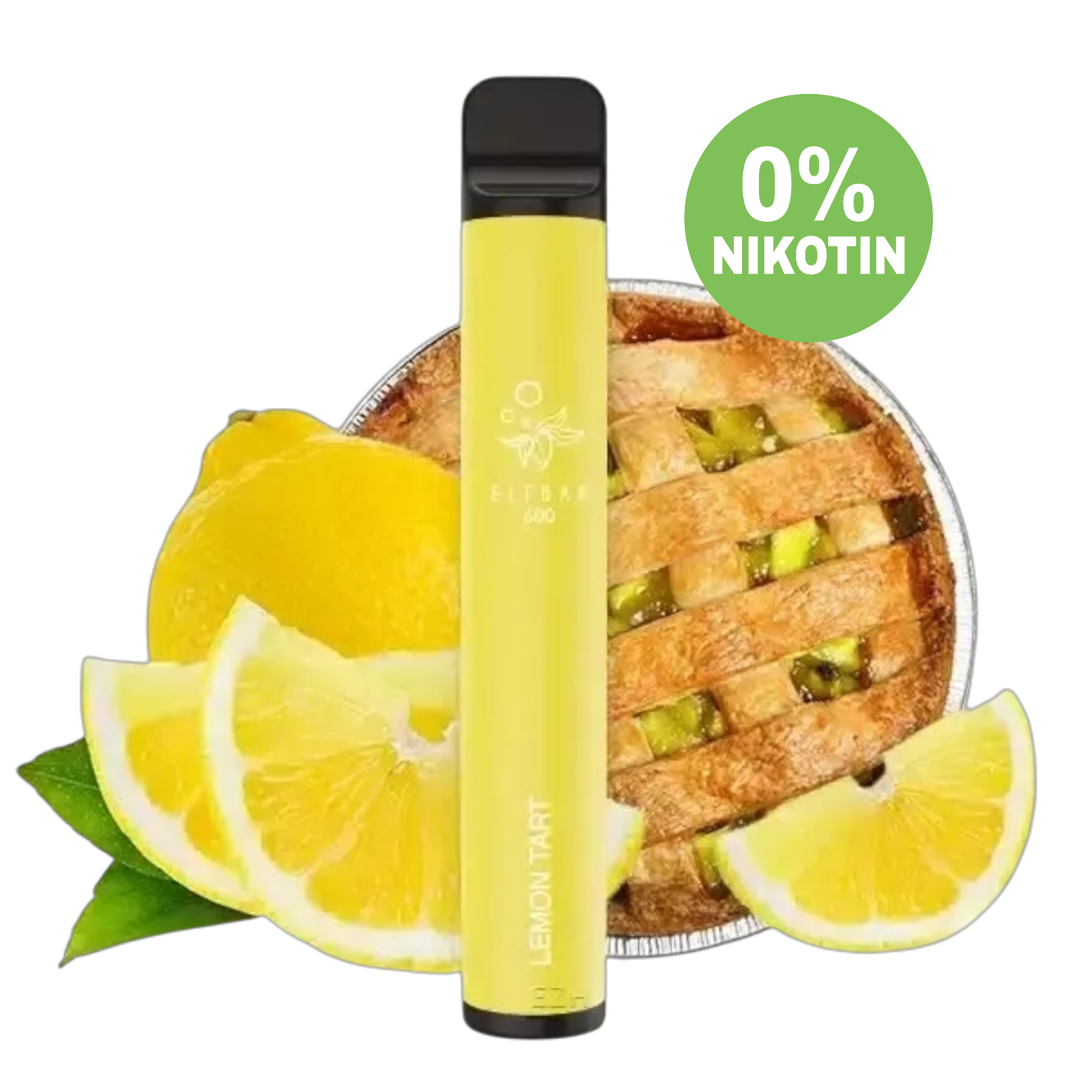Elfbar - 600 Einweg E-Zigarette - Lemon Tart - 0mg ohne Nikotin