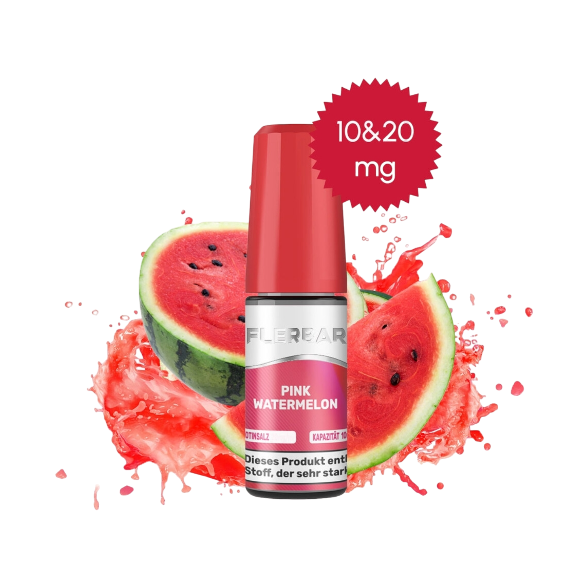 Flerbar - Pink Watermelon - Nikotinsalz Liquid - 10ml - 20mg