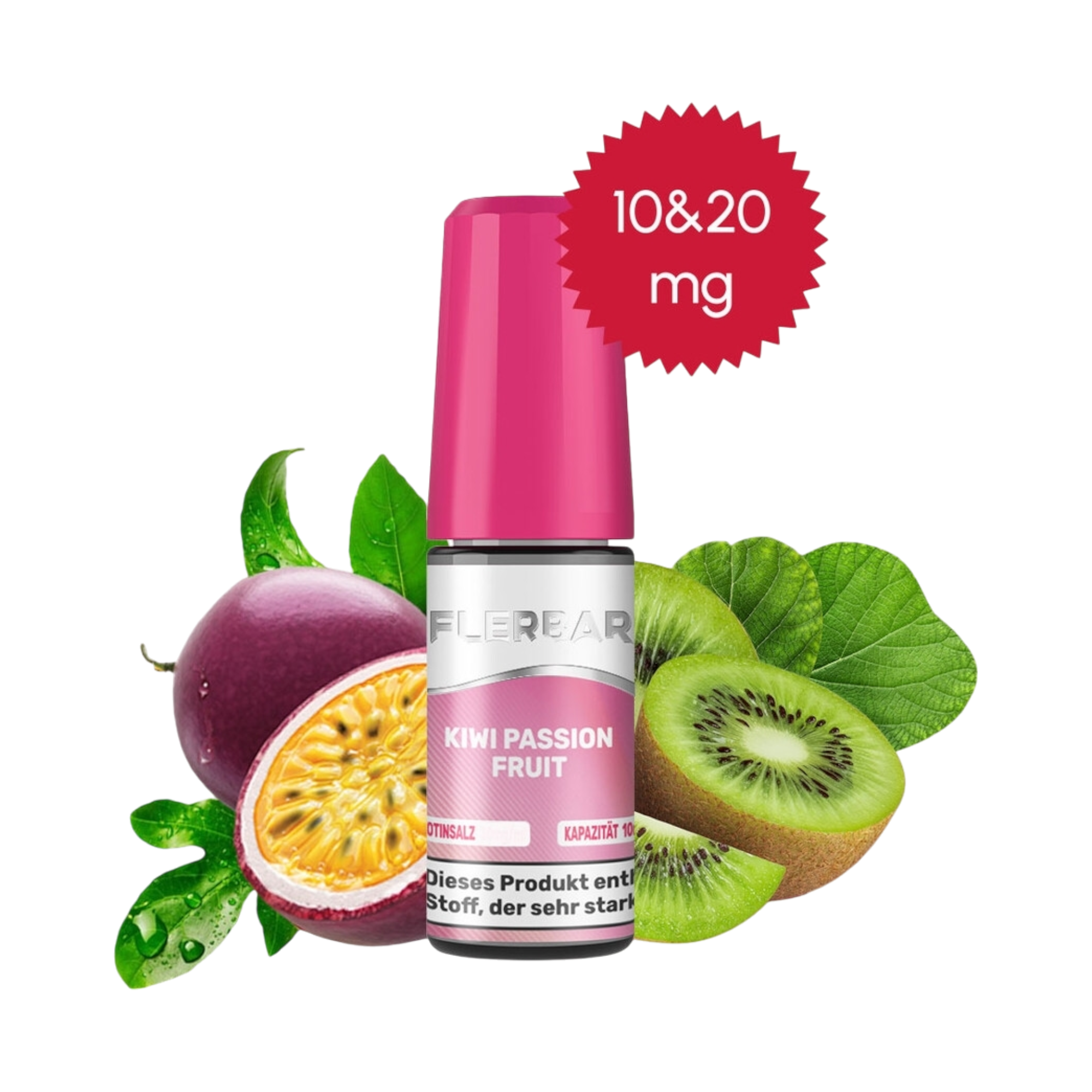 Flerbar - Kiwi Passionfruit - Nikotinsalz Liquid - 10ml - 10mg