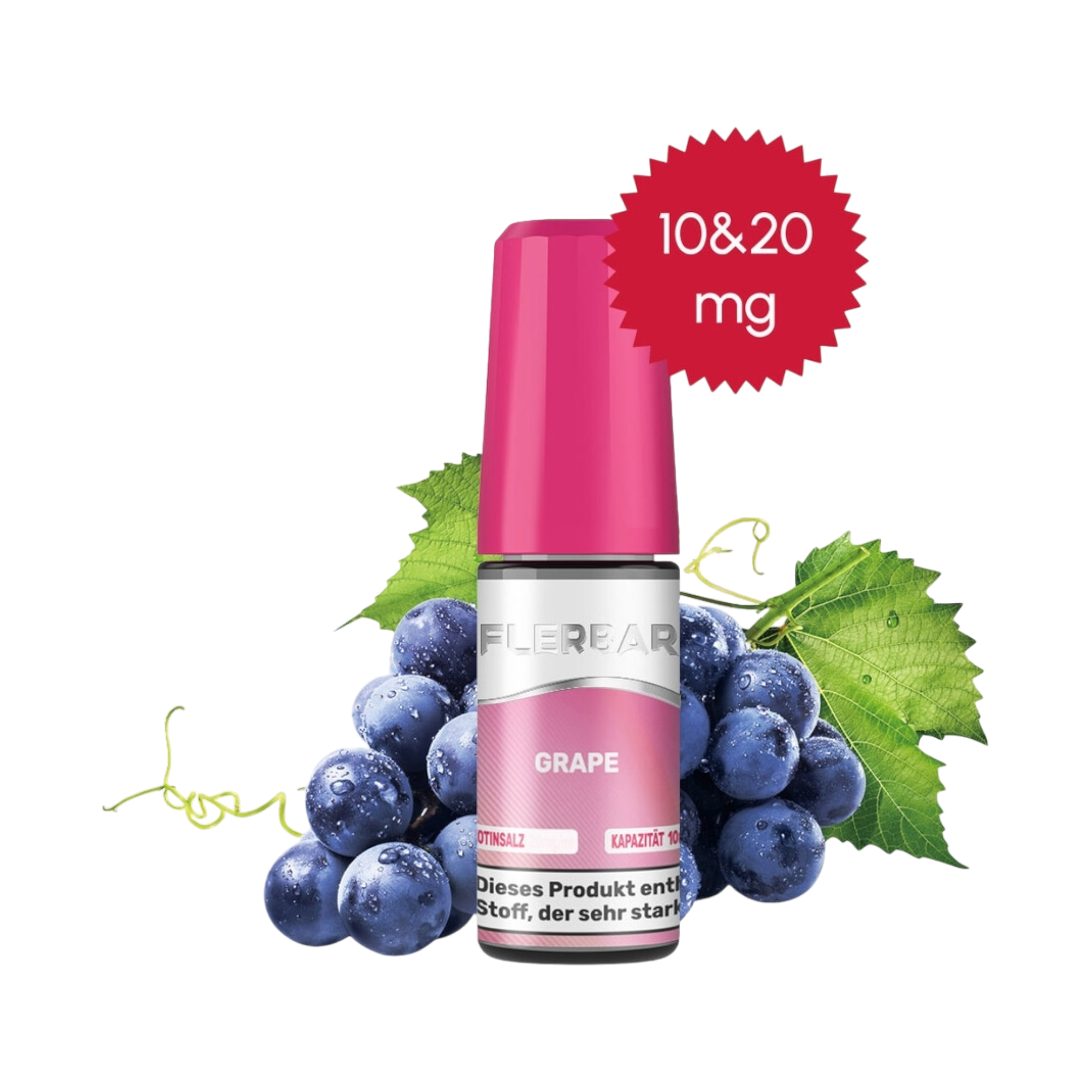 Flerbar - Grape - Nikotinsalz Liquid - 10ml - 10mg