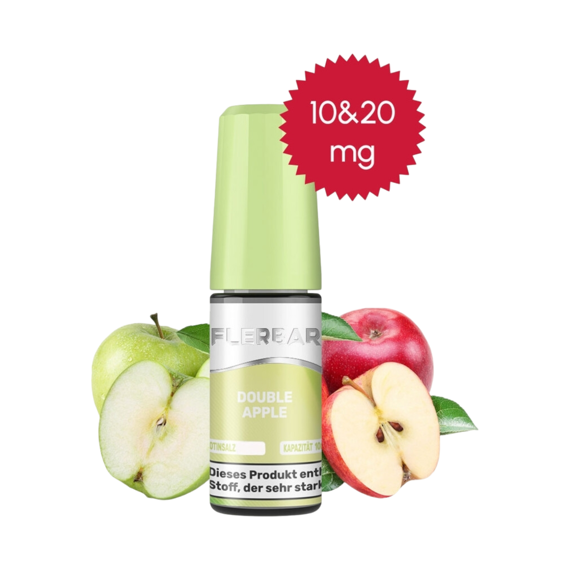 Flerbar - Double Apple - Nikotinsalz Liquid - 10ml - 20mg