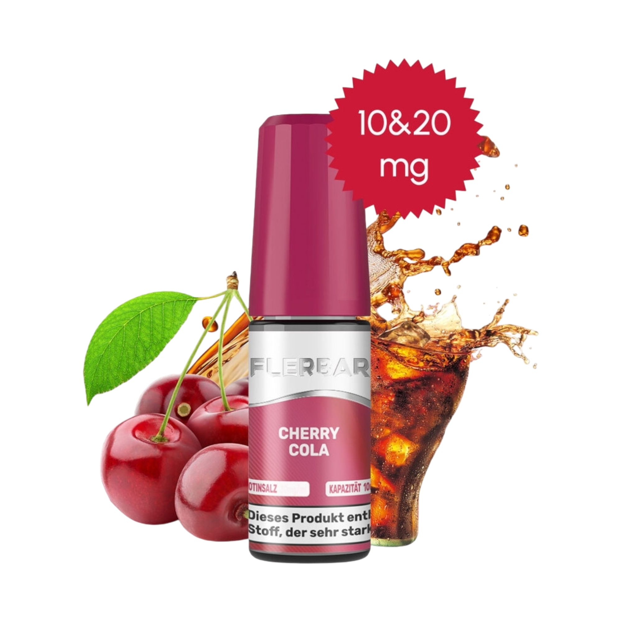 Flerbar - Cherry Cola - Nikotinsalz Liquid - 10ml - 10mg