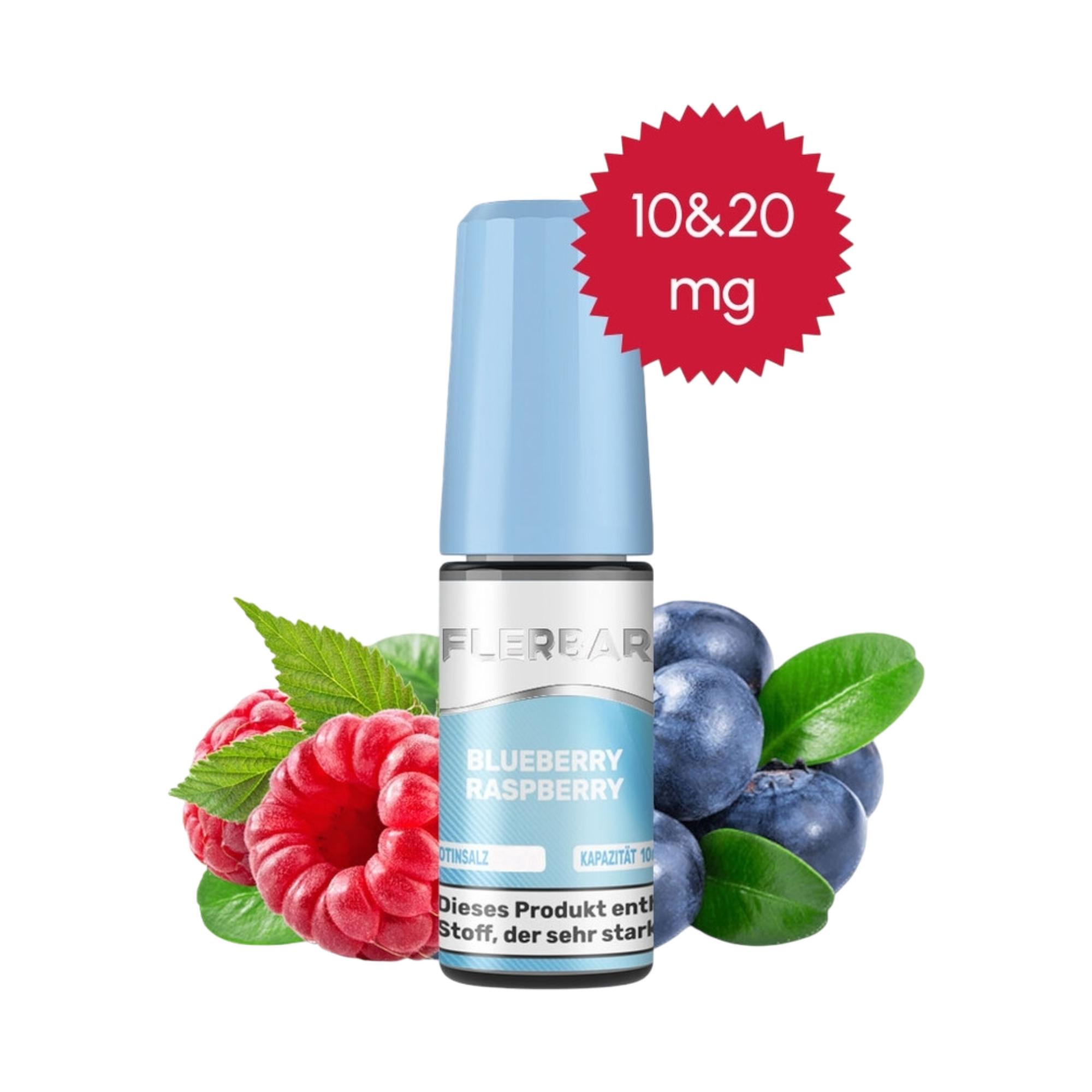 Flerbar - Blueberry Raspberry - Nikotinsalz Liquid - 10ml - 10mg
