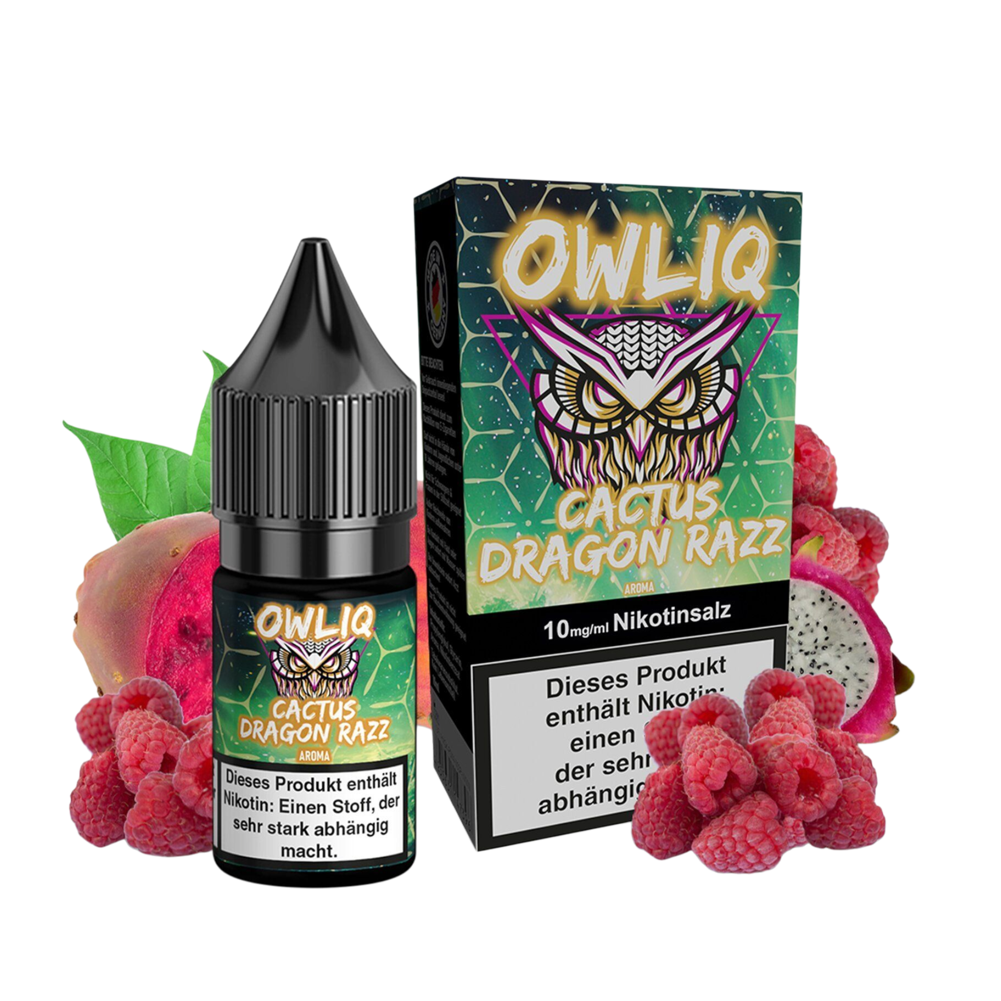 OWLIQ - Cactus Dragon Razz - Nikotinsalz Liquid - 10ml - 10mg