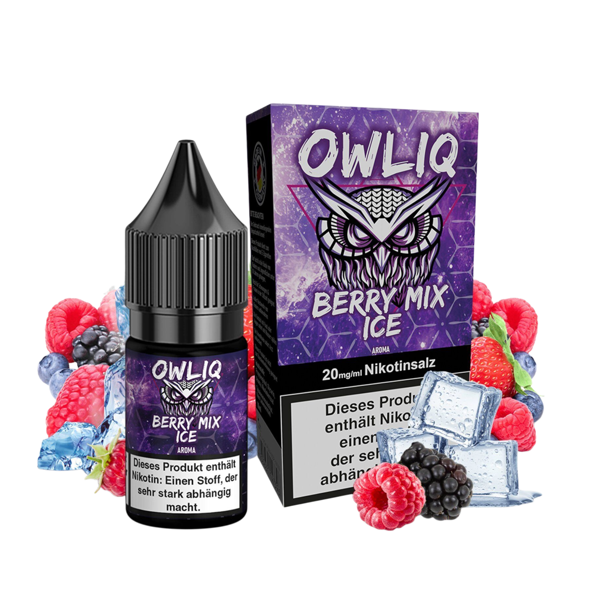 OWLIQ - Berry Mix Ice- Nikotinsalz Liquid - 10ml - 20mg