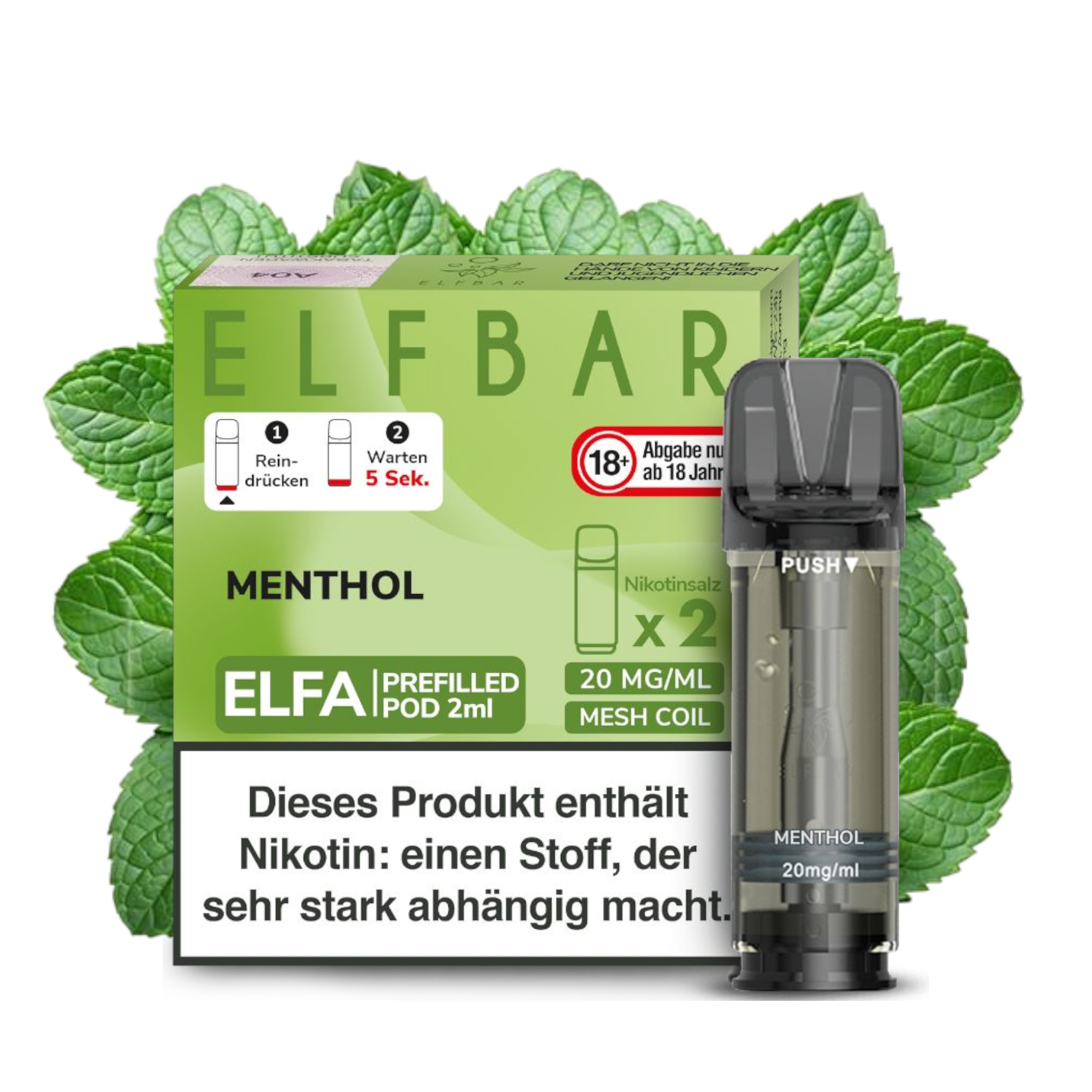 Elfbar ELFA Pods Menthol kaufen - Prefilled Pods 2ml Elfbar ELFA Pods Menthol kaufen - Prefilled Pods 2ml