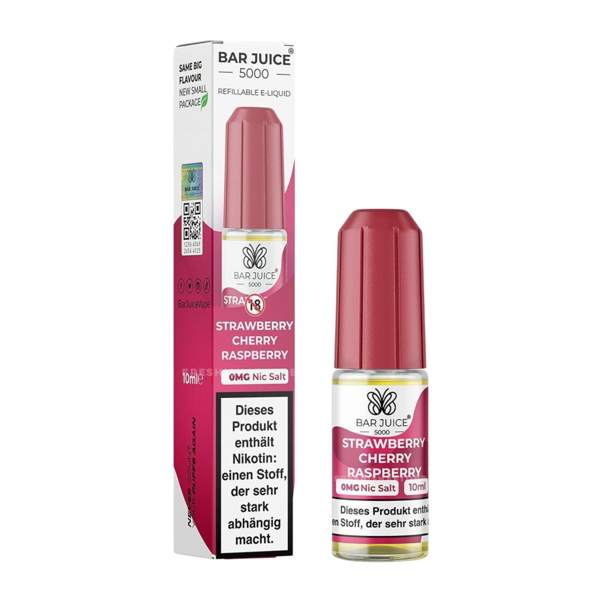 Bar Juice 5000 - Strawberry Cherry Raspberry - 10ml - 0mg