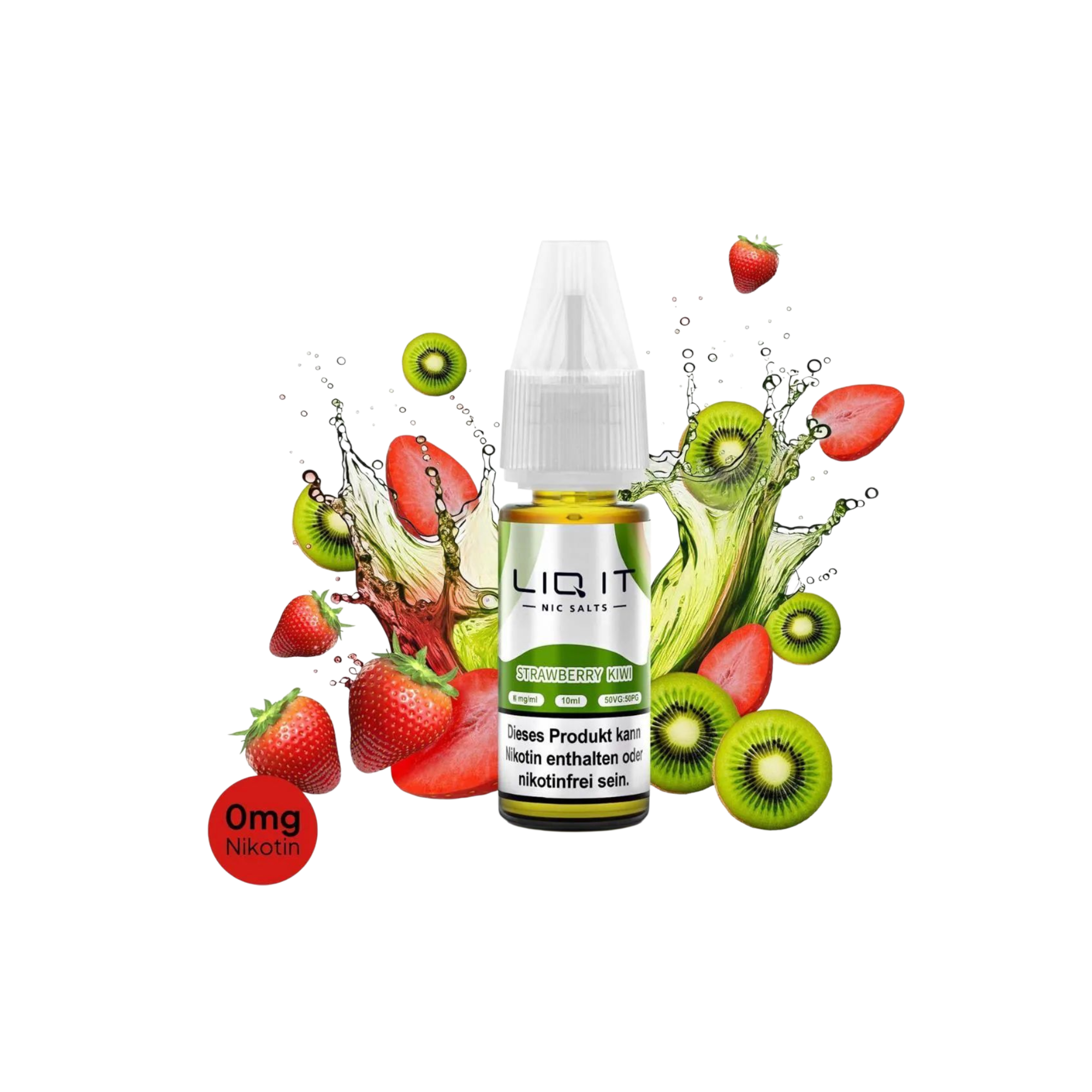 LIQ IT - Nikotinsalz-Liquid - 10ml - Strawberry Kiwi - 0mg