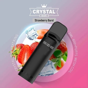 SKE - Crystal 800 Pro - Prefilled Pod - 20mg - 2er Paket - Strawberry Burst