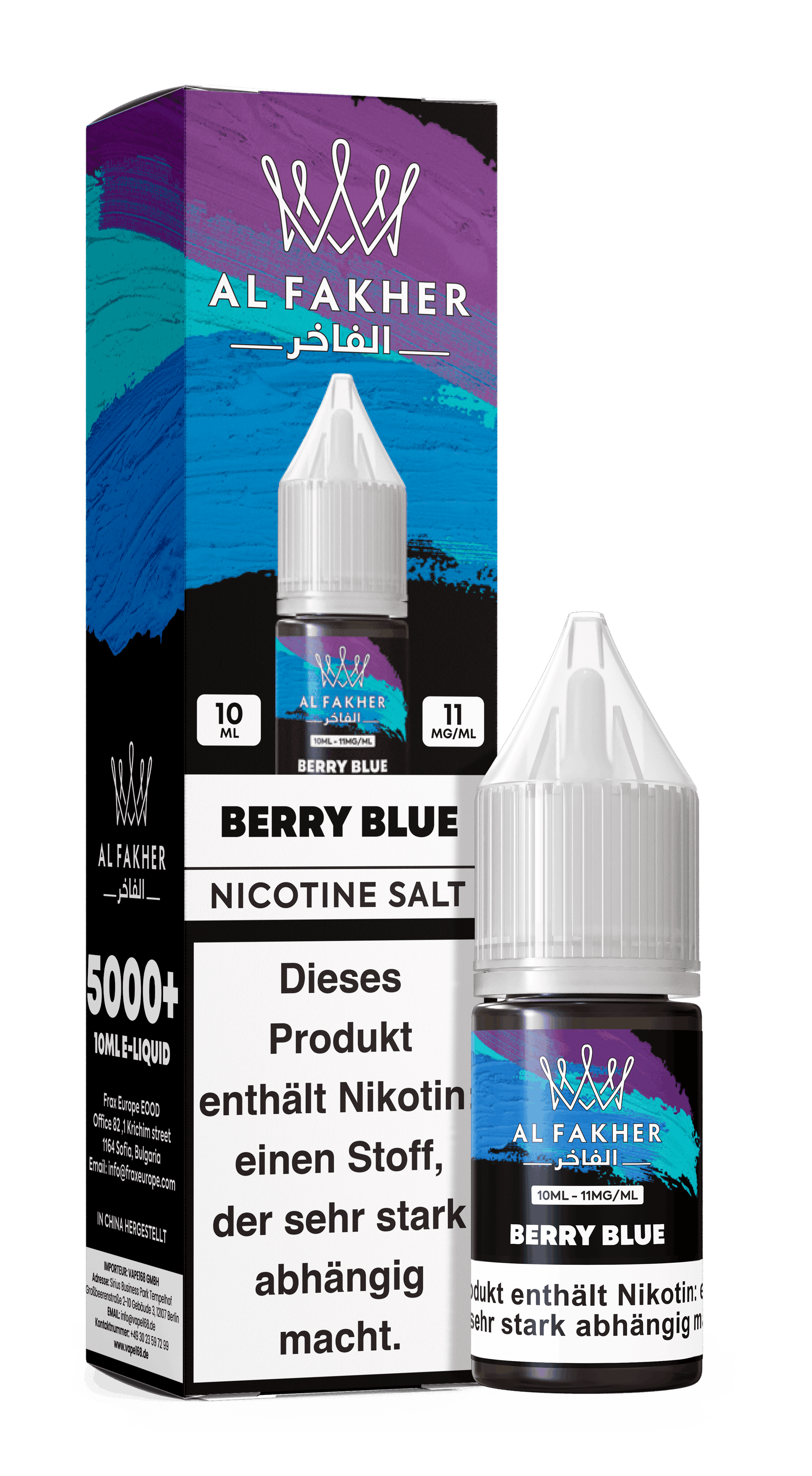 Al Fakher - Nikotinsalz-Liquid - 10ml - Berry Blue - 20mg