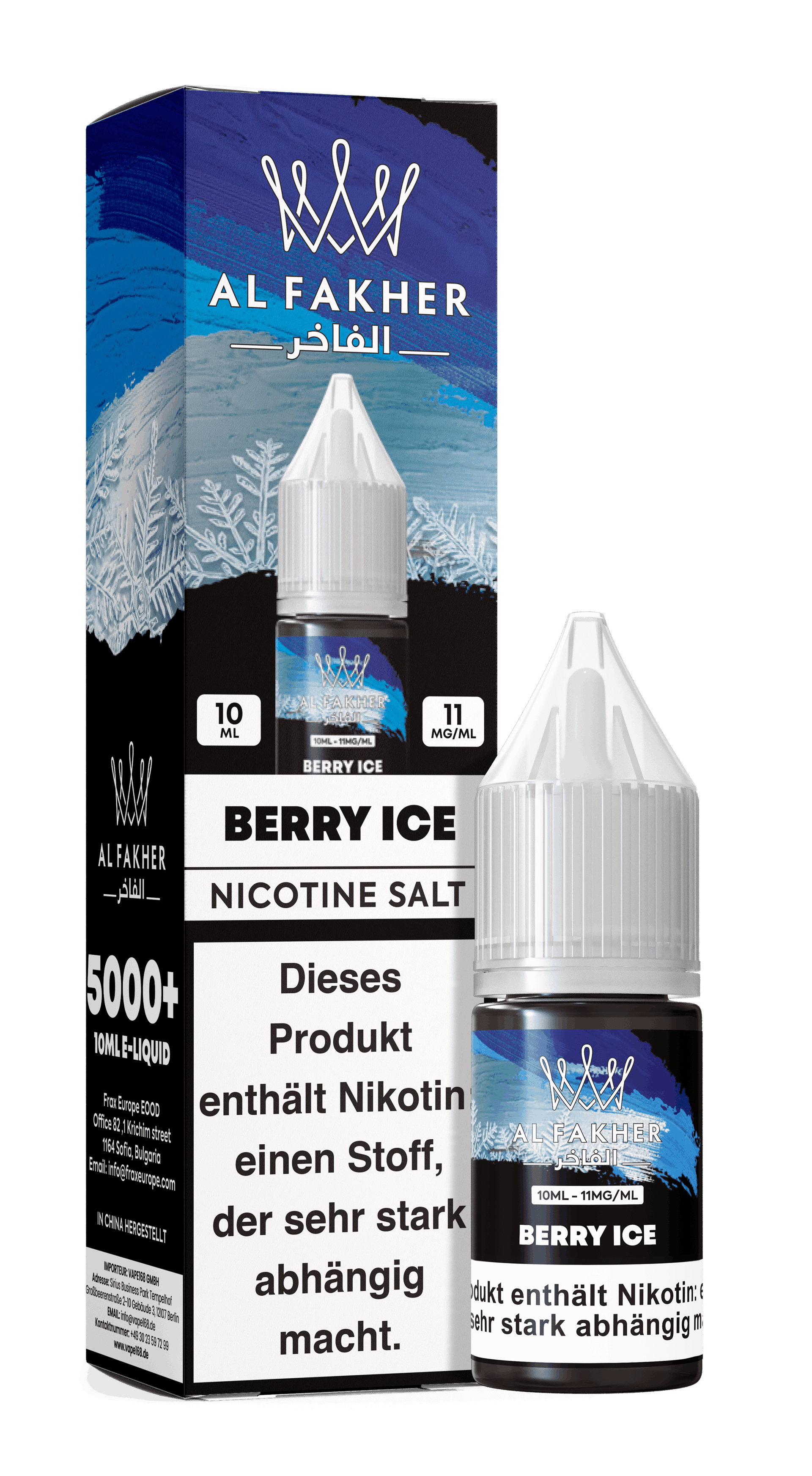 Al Fakher - Nikotinsalz-Liquid - 10ml - Berry Ice - 20mg
