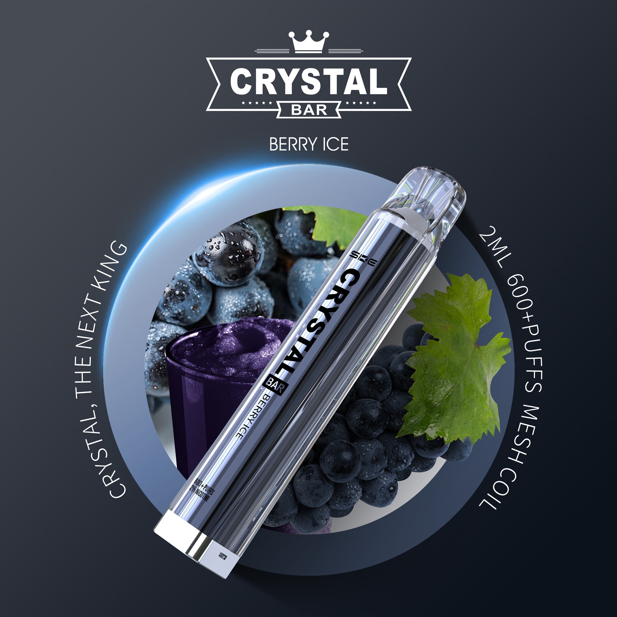 Crystal Bar SKE E-Vape | Berry Ice