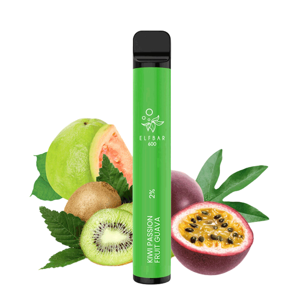 Elf Bar 600 E-Vape | Kiwi Passion Fruit Guava ohne Nikotin