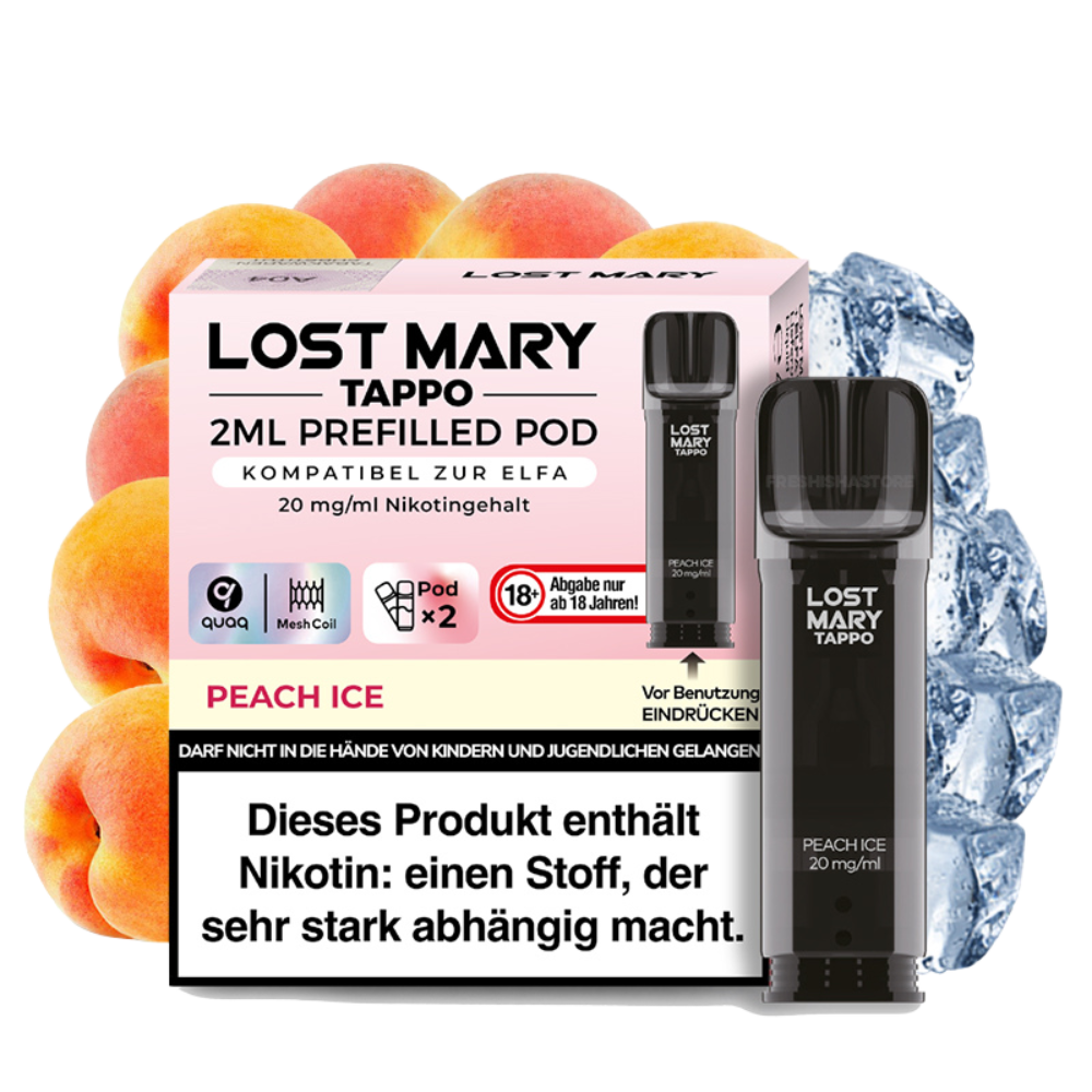 LOST MARY - PREFILLED POD - TAPPO - PEACH ICE - 20MG