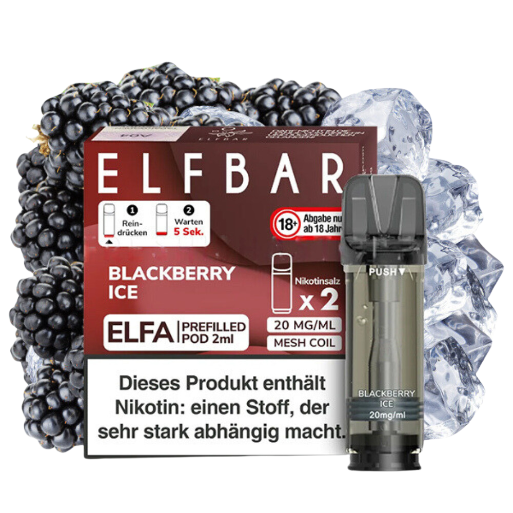 ELFBAR ELFA Blackberry Ice 20mg Nikotin 2er Pack