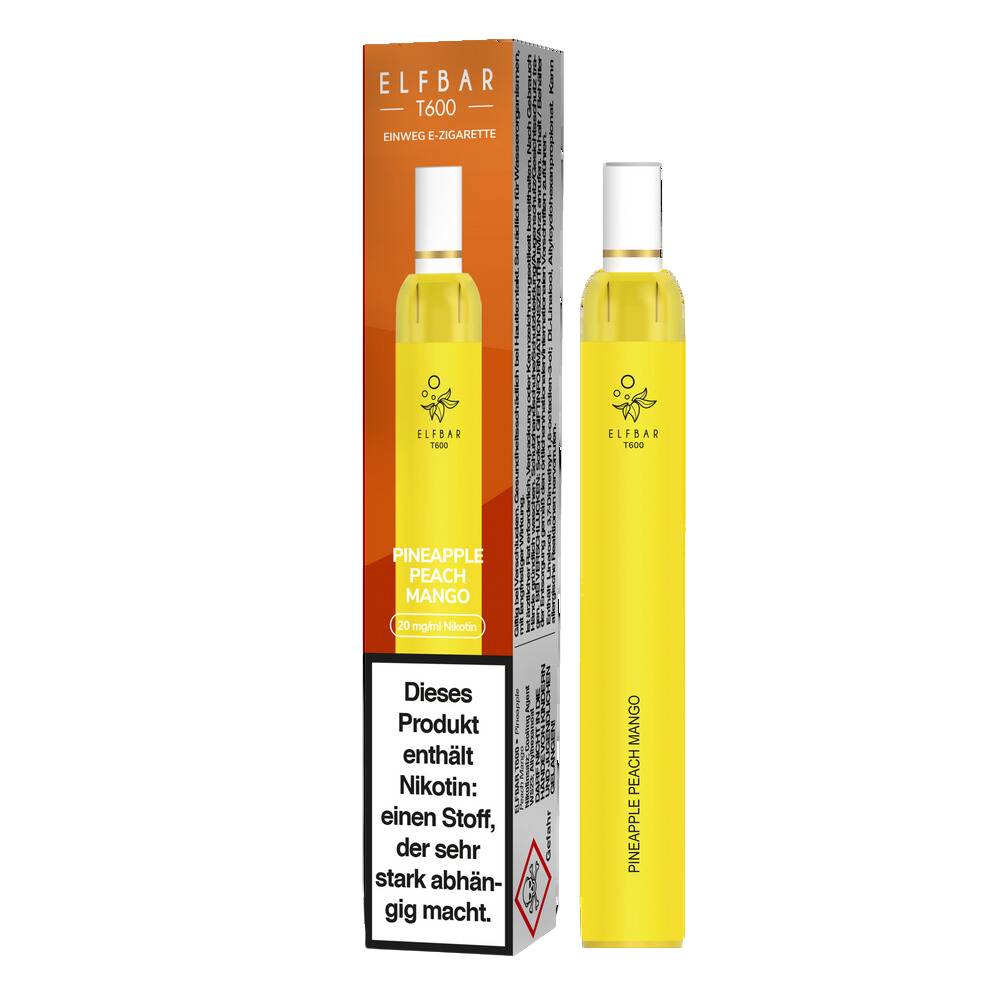 Elfbar T600 - Pineapple Peach Mango - 20mg Nikotin