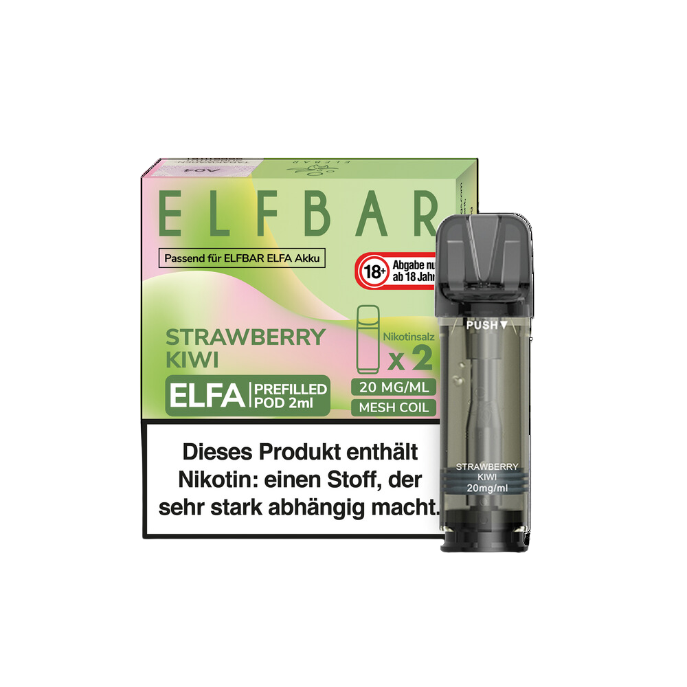 ELFBAR ELFA Strawberry Kiwi 20mg Nikotin 2er Pack