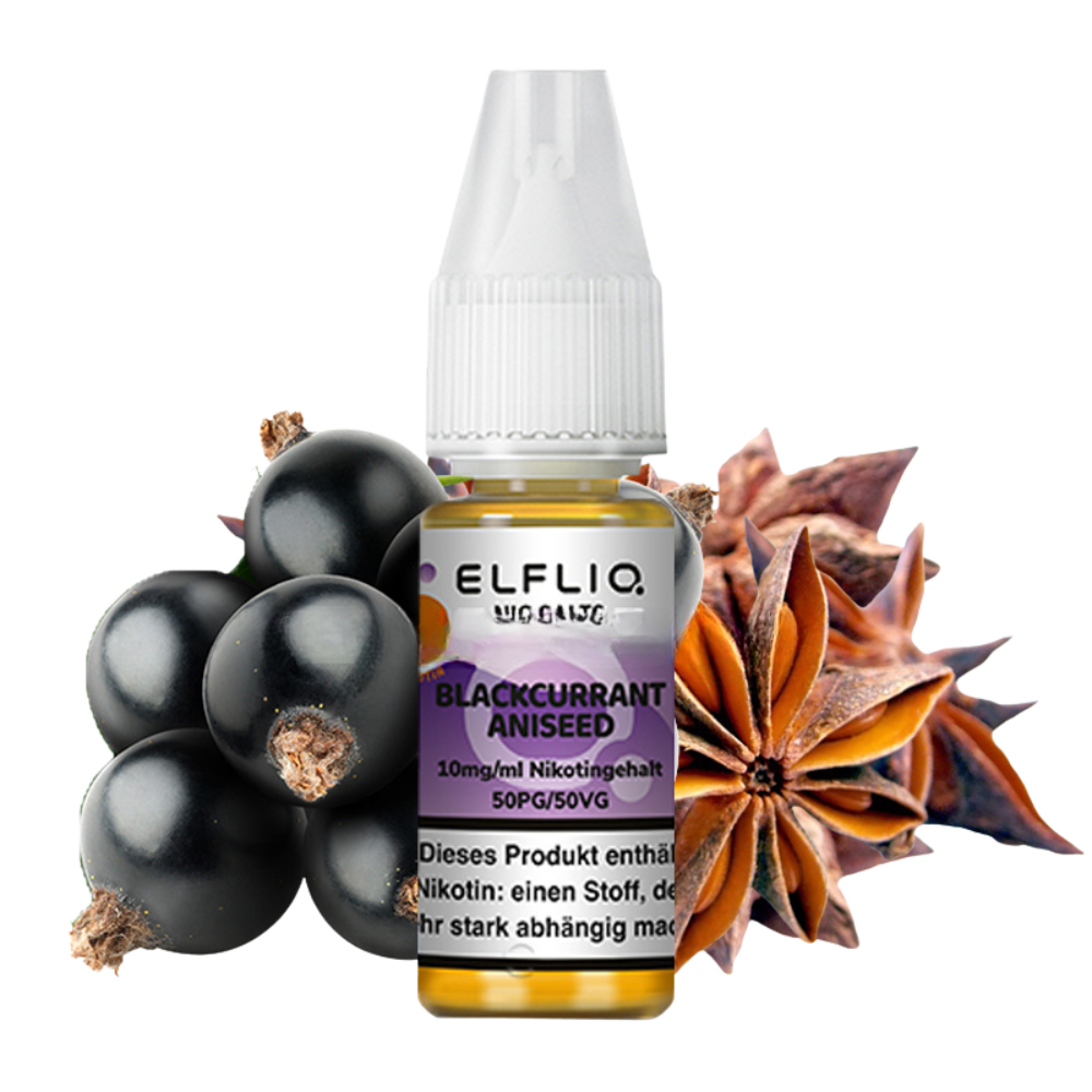 ELF BAR - ELFLIQ - BLACKCURRANT ANISEED - 10ML - 10MG