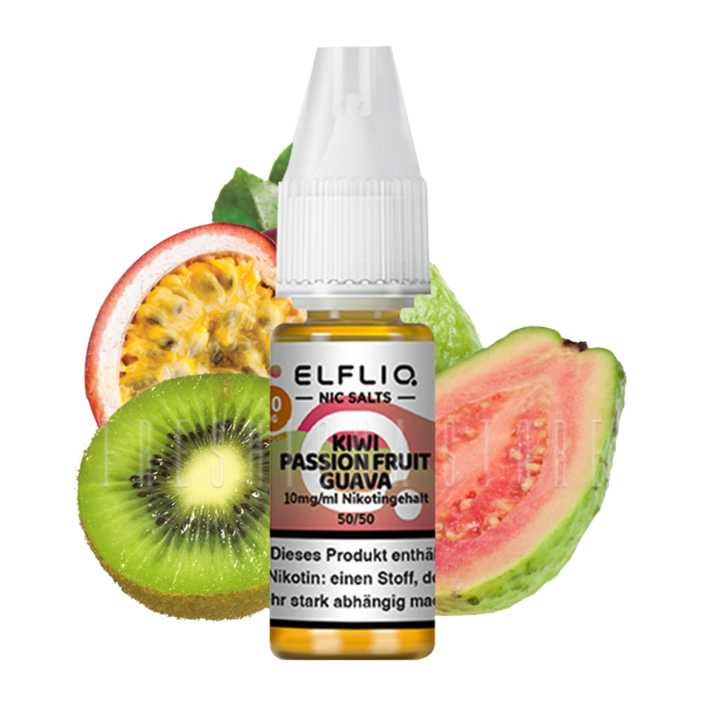 ELF BAR - ELFLIQ - KIWI PASSION FRUIT GUAVA - 10ML - 20MG