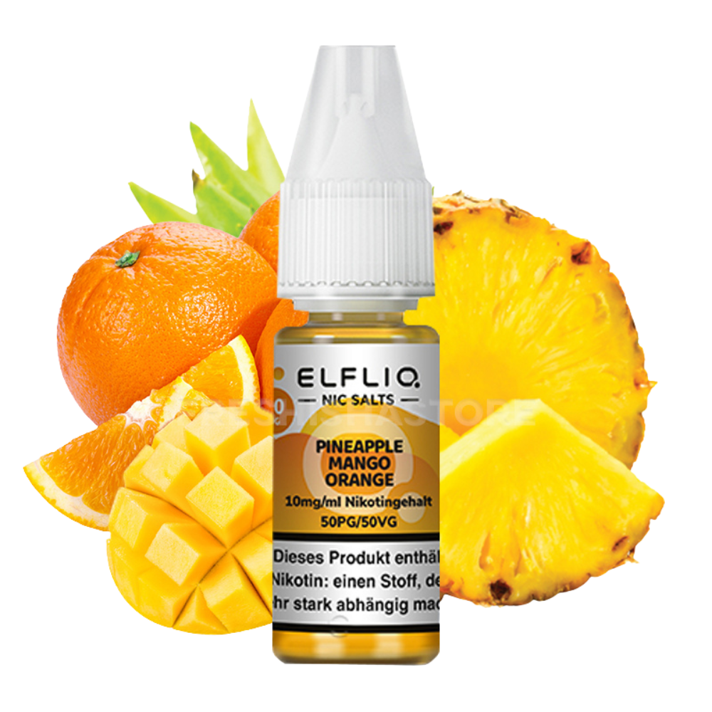 ELF BAR - ELFLIQ - PINEAPPLE MANGO ORANGE - 10ML - 20MG