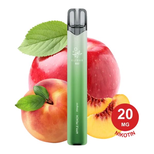 Elfbar - 800 - Einweg E-Zigarette - 20mg - CP - Apple Peach