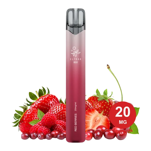 Elfbar - 800 - Einweg E-Zigarette - 20mg - CP - Red Berries