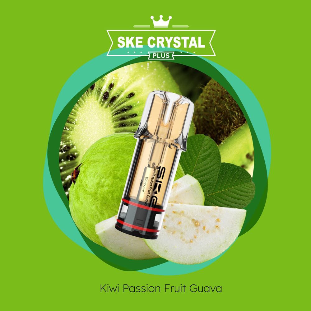 SKE CRYSTAL PLUS KIWI PASSION FRUIT GUAVA 2% NIKOTIN 2ER PACK