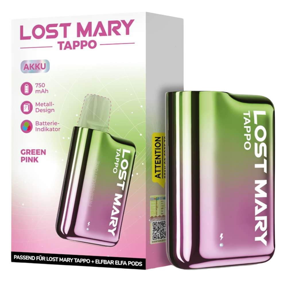 LOST MARY - TAPPO - BASISGERÄT - E-ZIGARETTE - GRÜN - PINK - CP