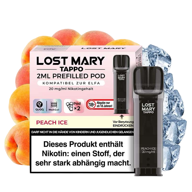 LOST MARY - PREFILLED POD - TAPPO - PEACH ICE - 20MG