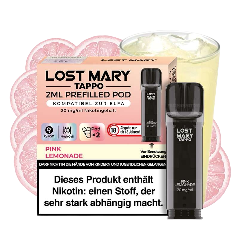 LOST MARY - PREFILLED POD - TAPPO - PINK LEMONADE - 20MG