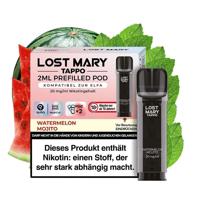 LOST MARY - PREFILLED POD - TAPPO - WATERMELON MOJITO - 20MG