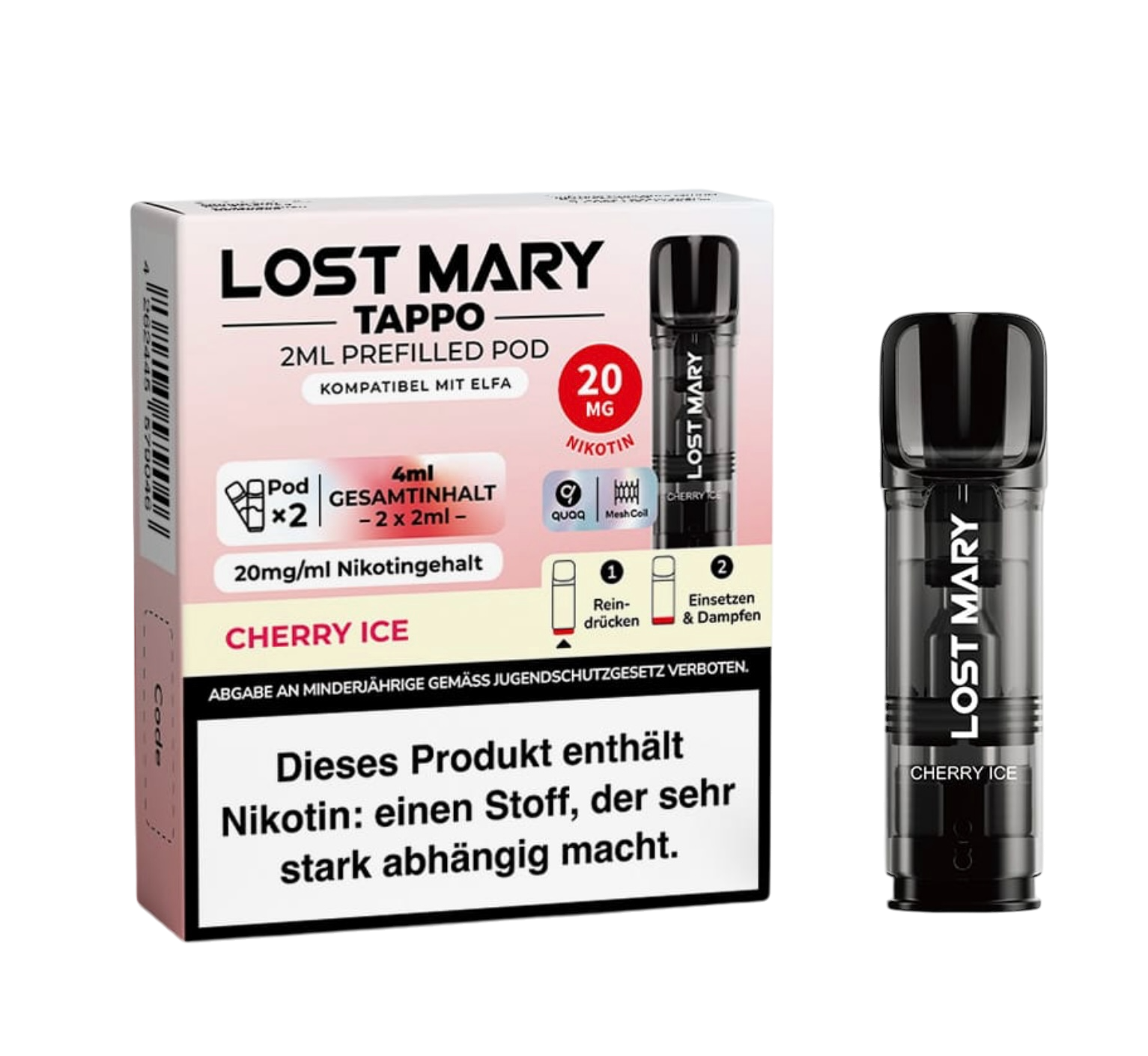 LOST MARY - PREFILLED POD - TAPPO - CHERRY ICE - 20MG