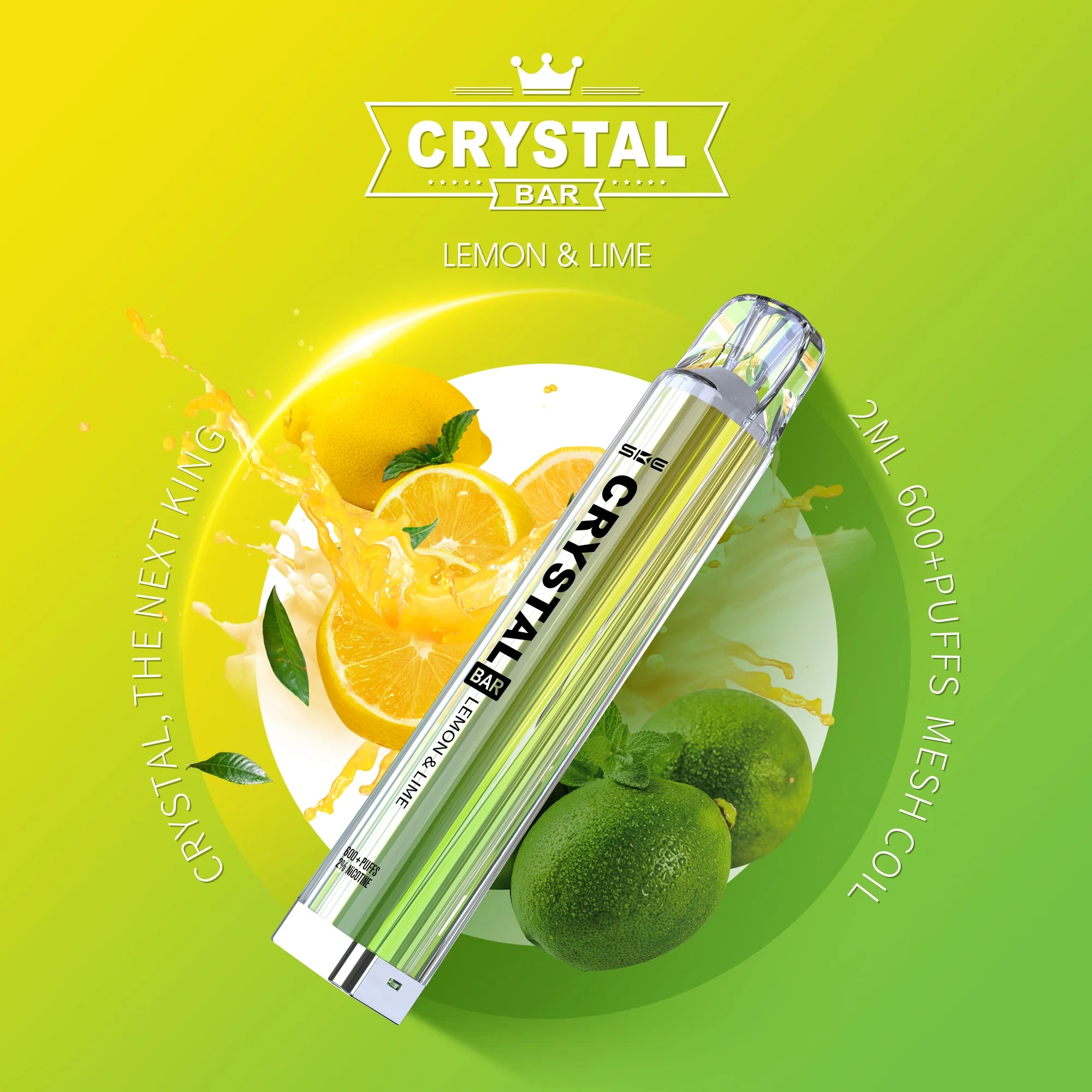 Crystal Bar SKE E-Vape | Lemon & Lime