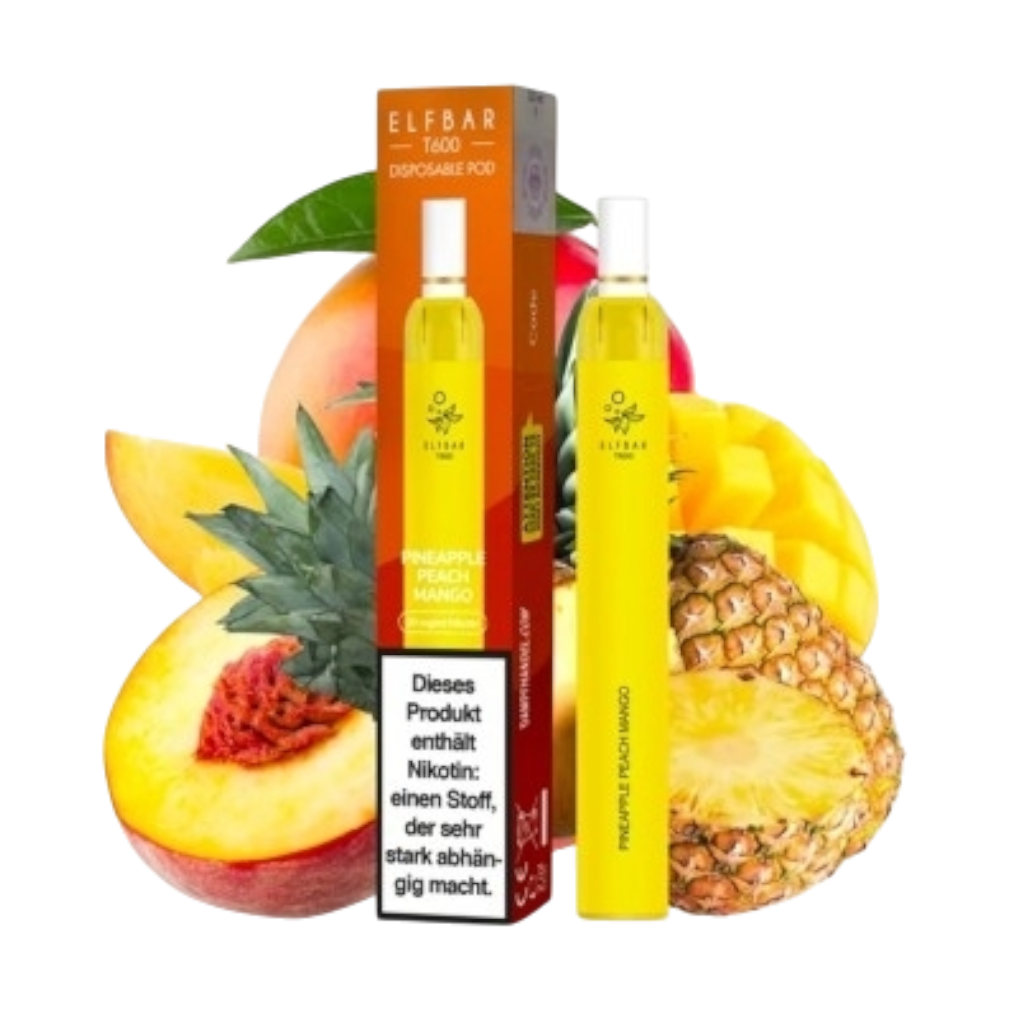 Elfbar T600 - Pineapple Peach Mango - 20mg Nikotin