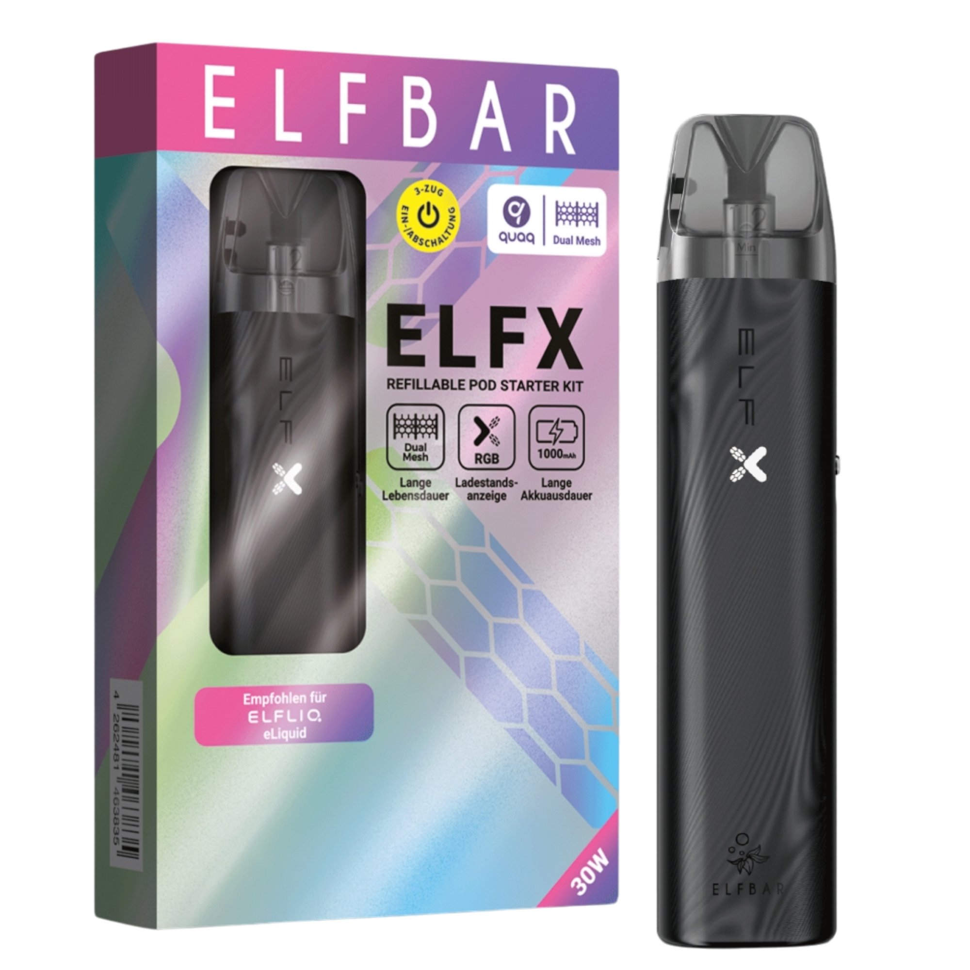 Elfbar kaufen: ELFX Pro Basisgert & Pod Kit online Elfbar kaufen: ELFX Pro Basisgert & Pod Kit online